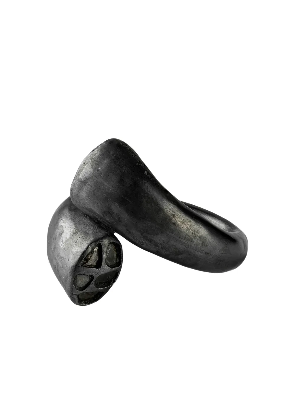 Parts Of Four Twisted Druid Diamond Ring In Black