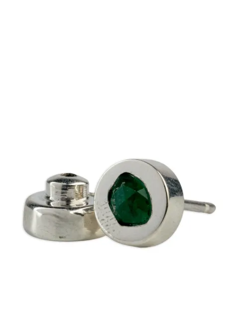 Parts of Four emerald-embellished stud earring