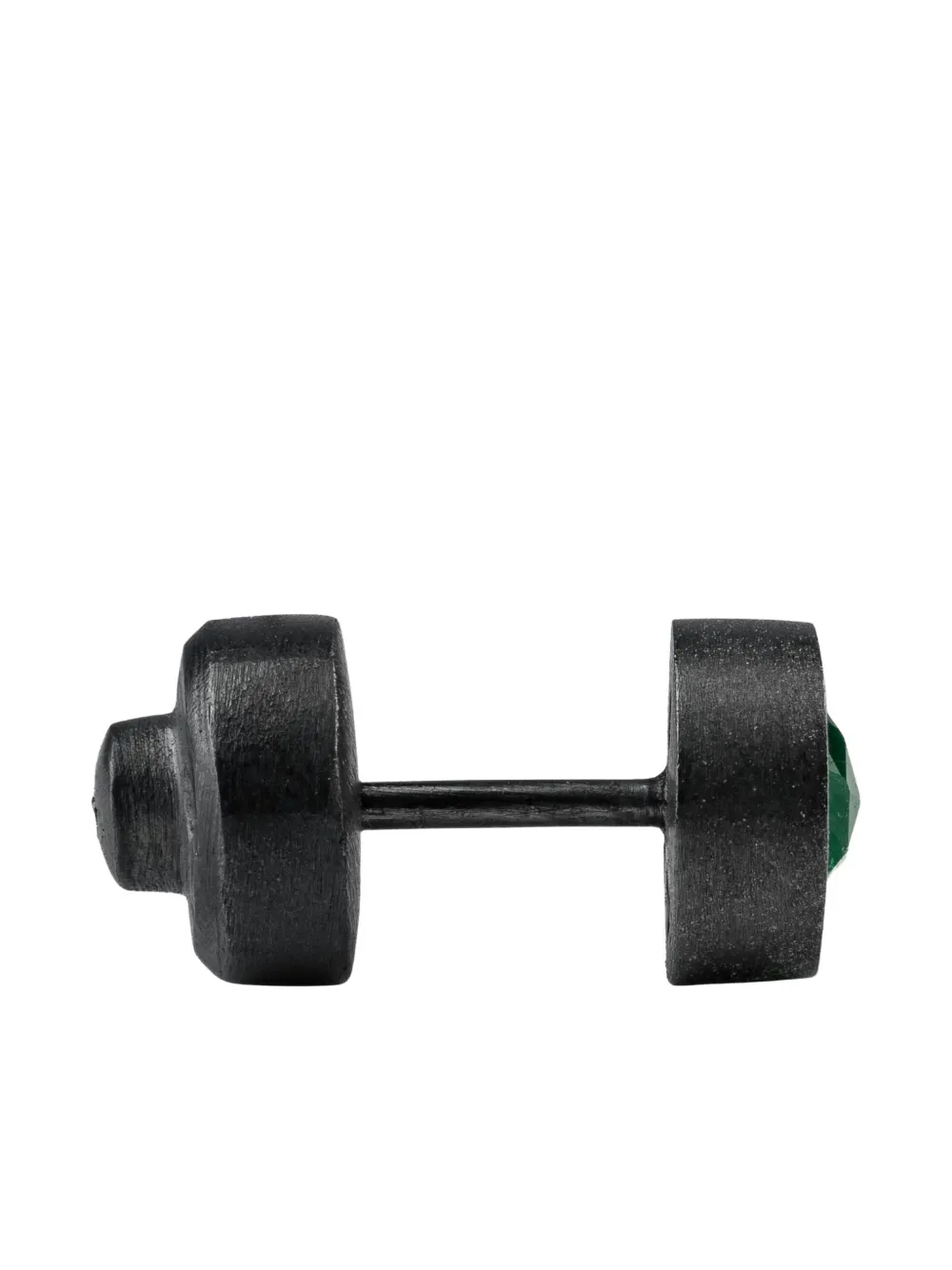 Parts Of Four Emerald Stud Earring In Black