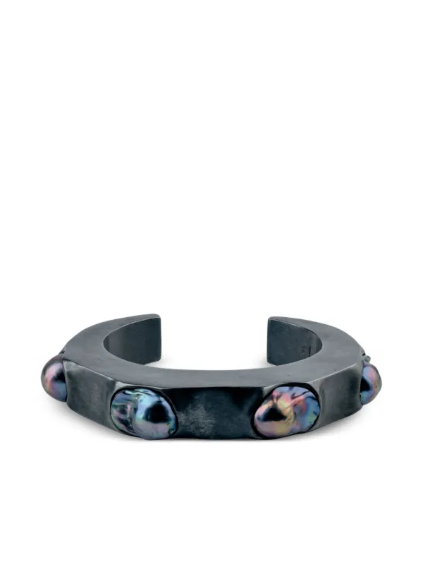Parts Of Four Crescent Pearl Bracelet | Silver | FARFETCH UZ
