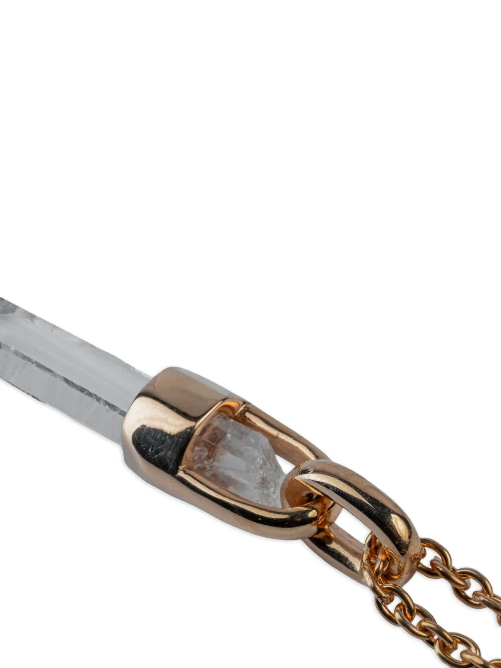 Parts Of Four Lemurian Talisman Halskette Mit Quarz In Metallic
