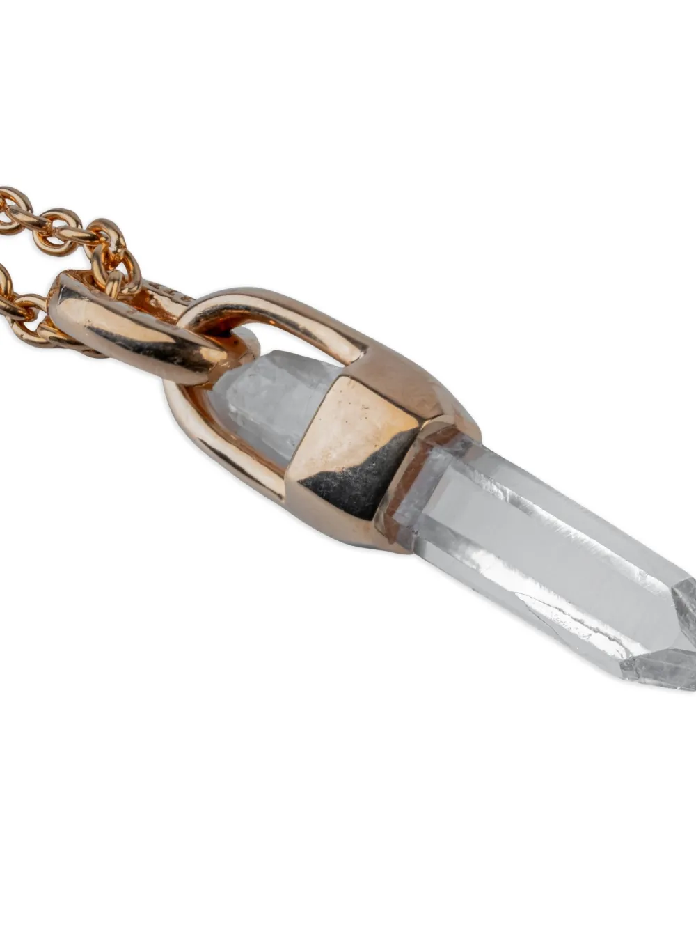 Parts Of Four Lemurian Talisman Halskette Mit Quarz In Metallic