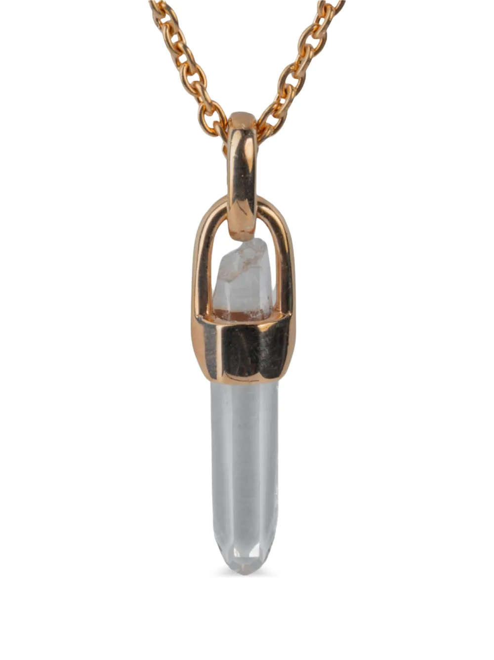 Parts Of Four Lemurian Talisman Halskette Mit Quarz In Metallic