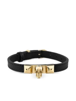 Philipp Plein レザー ブレスレット | ブラック | FARFETCH JP