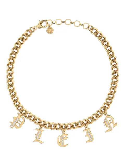 Philipp Plein Lettering necklace
