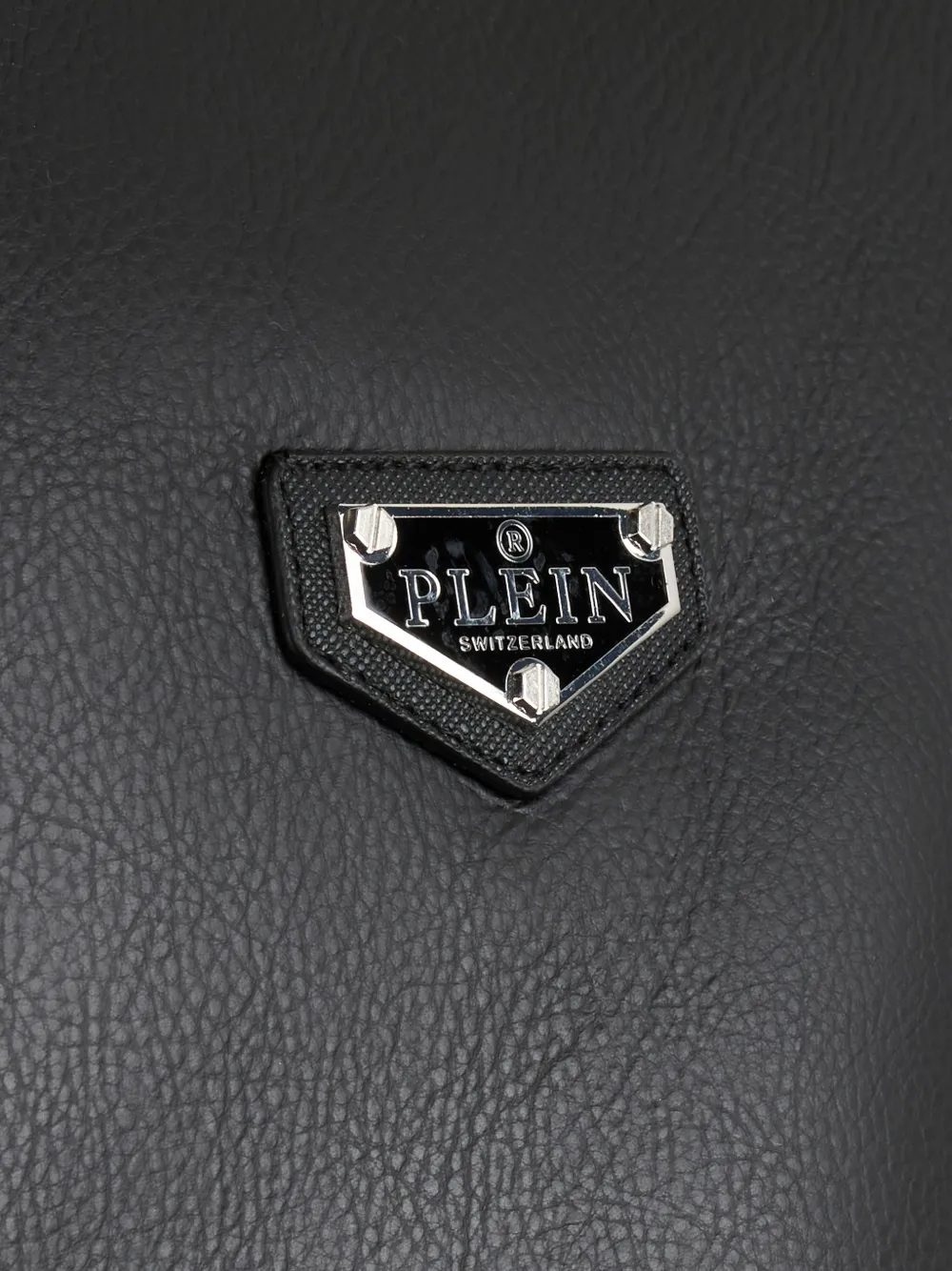  Philipp Plein Shearling-texture-collar Jacket - Black 