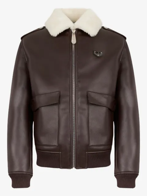 Philipp Plein logo-plaque jacket