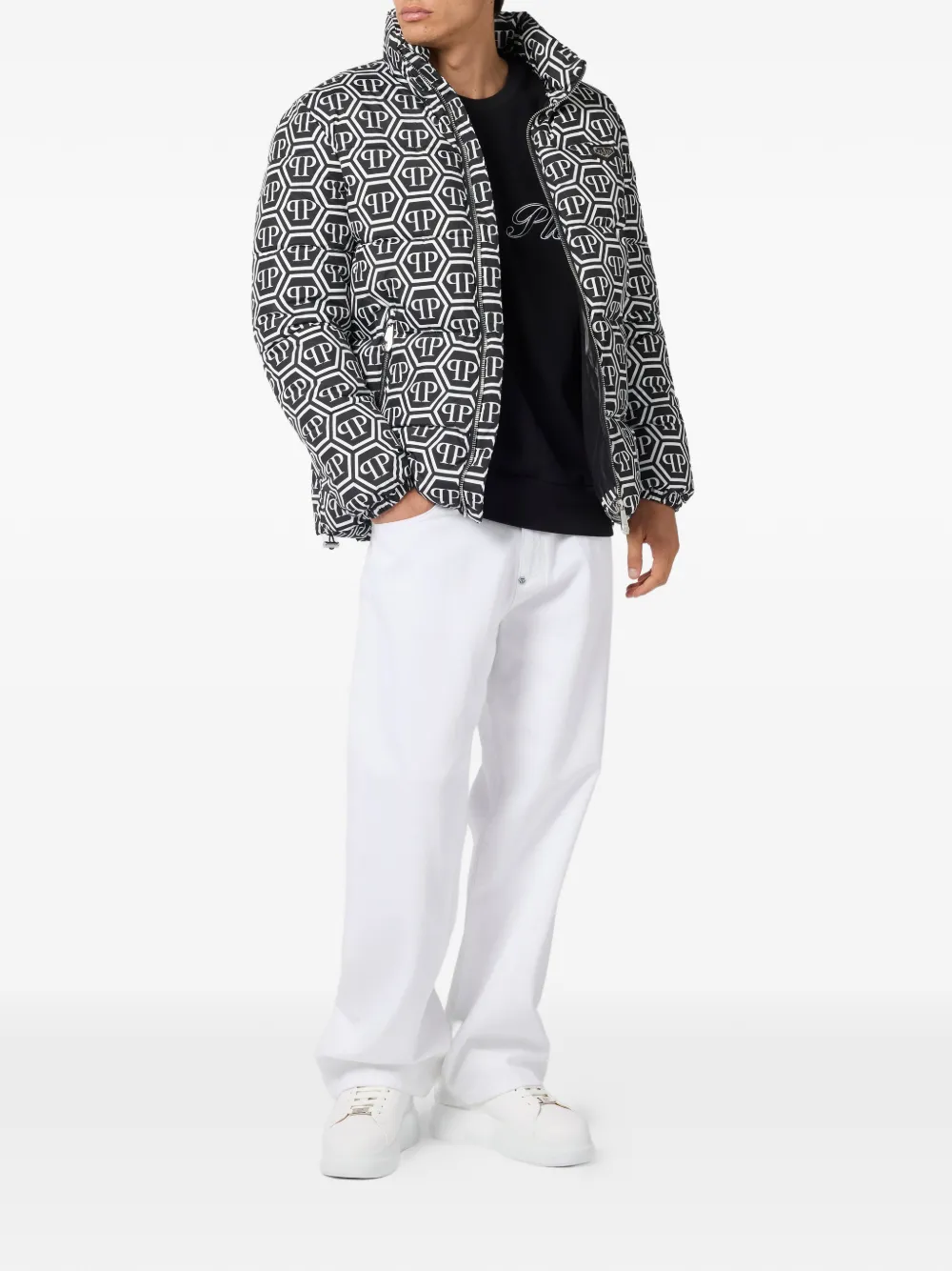 Philipp Plein monogram puffer jacket | Down Jackets | Image 2