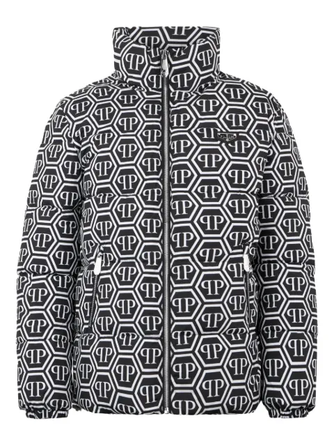 Philipp Plein monogram puffer jacket