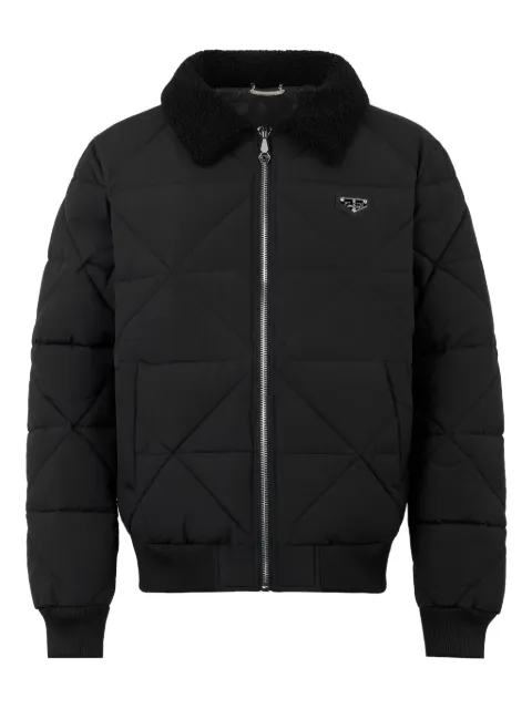Philipp Plein quilted-collar jacket