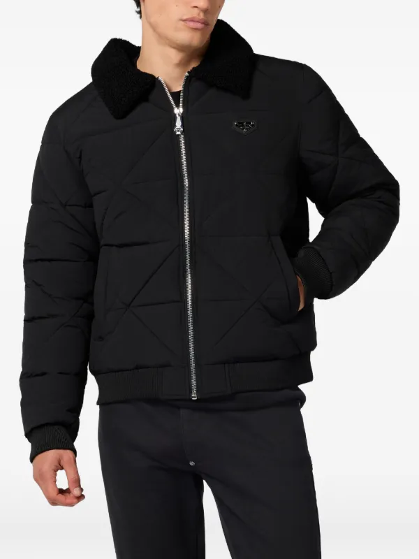 Philipp Plein キルティングカラージャケット | ブラック | FARFETCH JP