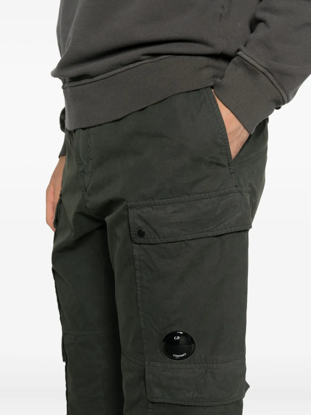 C.P. Company Cargo broek met Lens-detail Groen