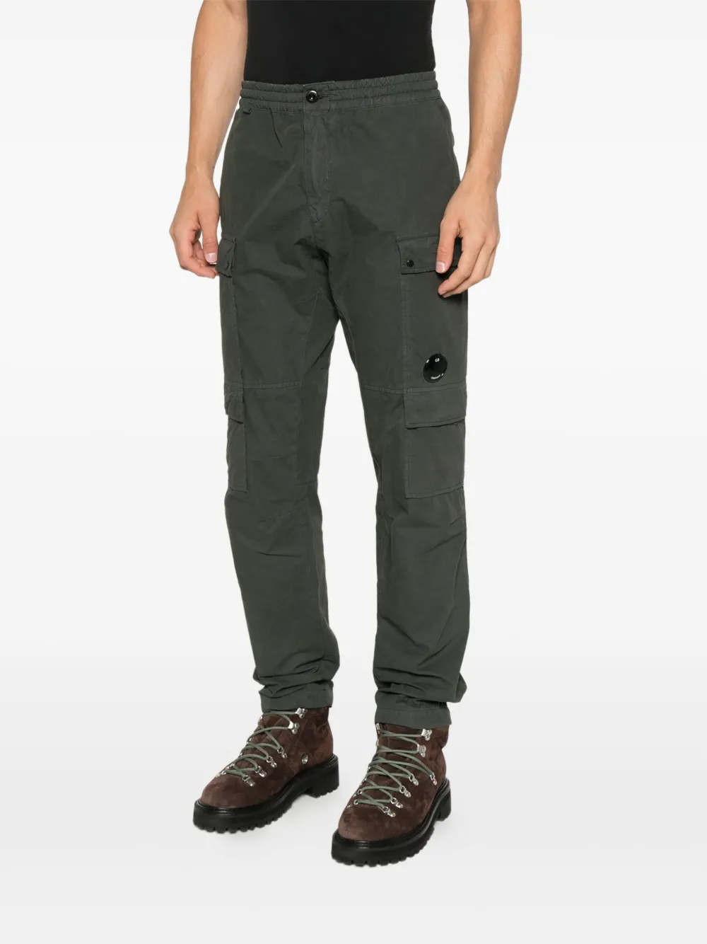 C.P. Company Cargo broek met Lens-detail Groen