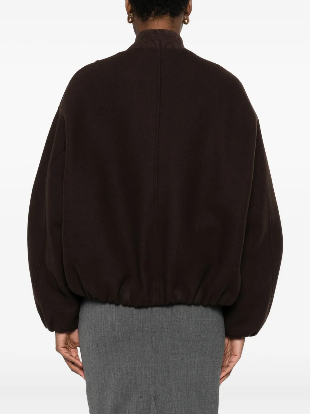 Jucca Zip-fastening Bomber Jacket In Brown