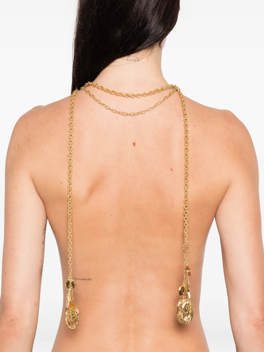 Chloé The Medals Pendant Necklace In Gold