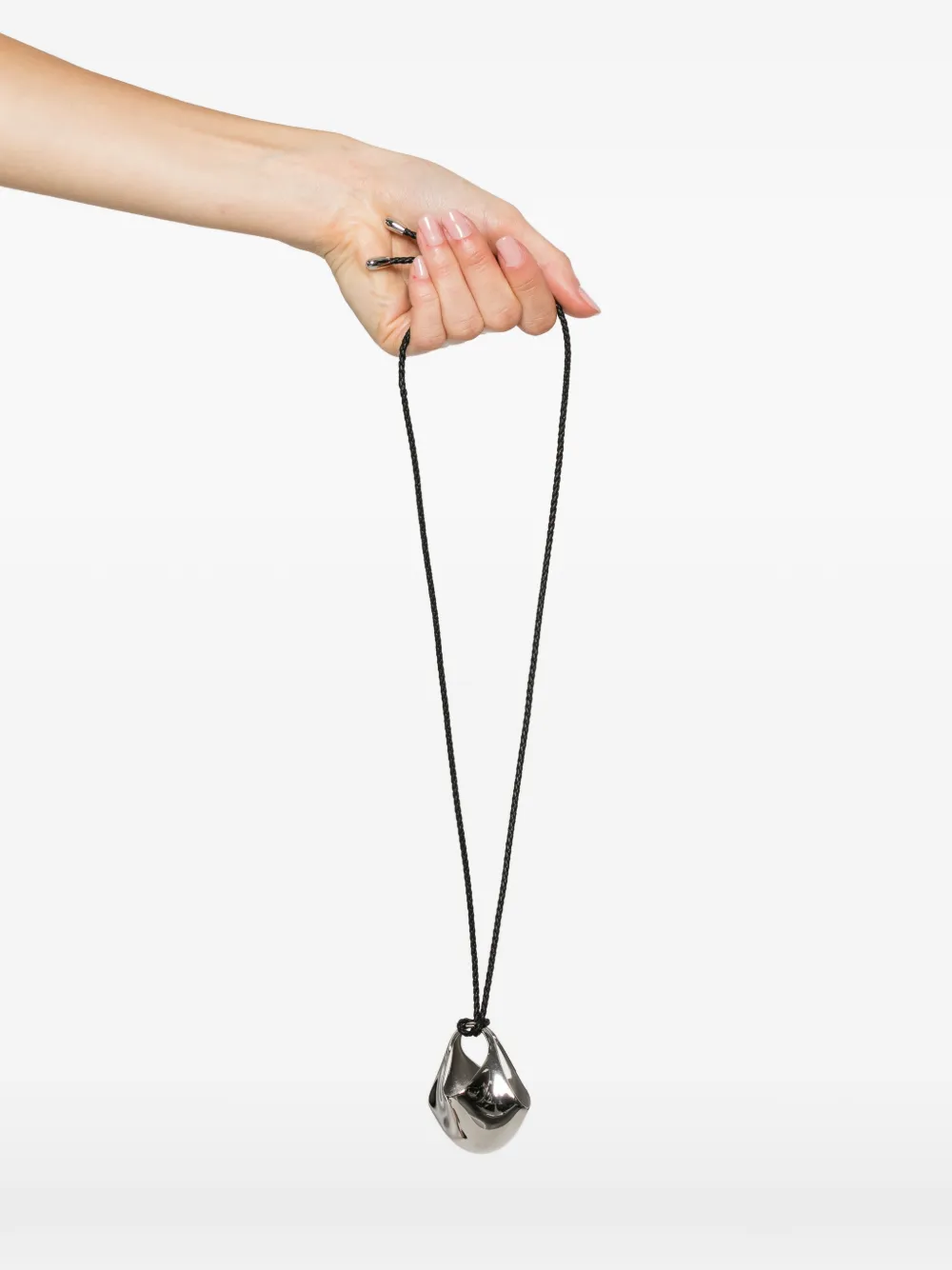 KHAITE medium Lotus pendant necklace - Zilver