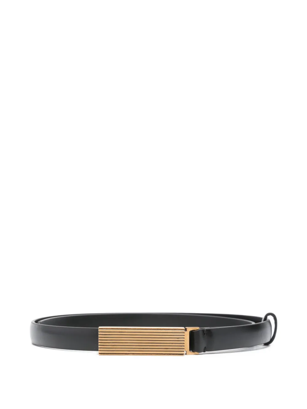 KHAITE Empire antique-gold-hardware belt - Nero