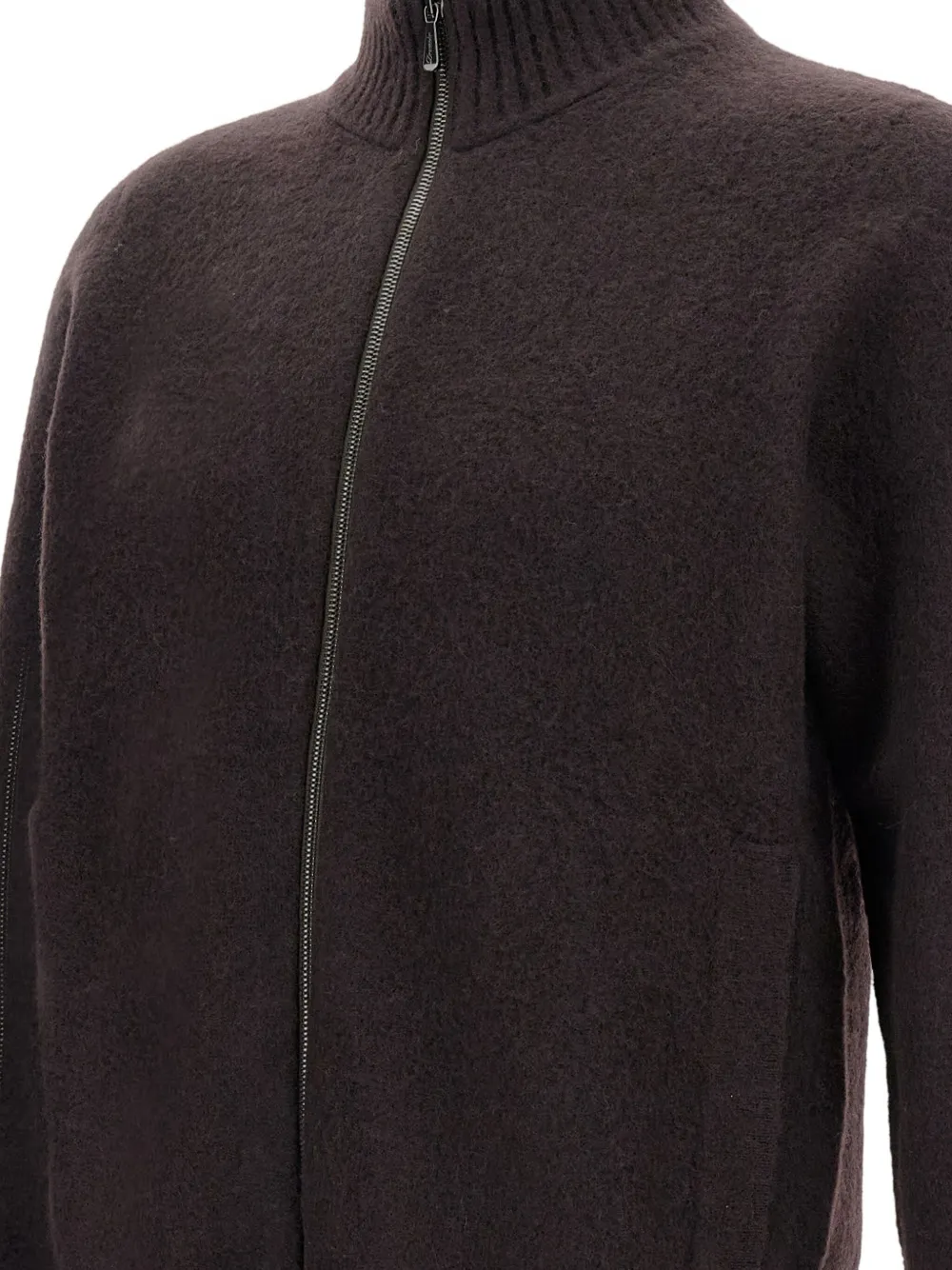 Drumohr Zip High-neck Sweater In Black