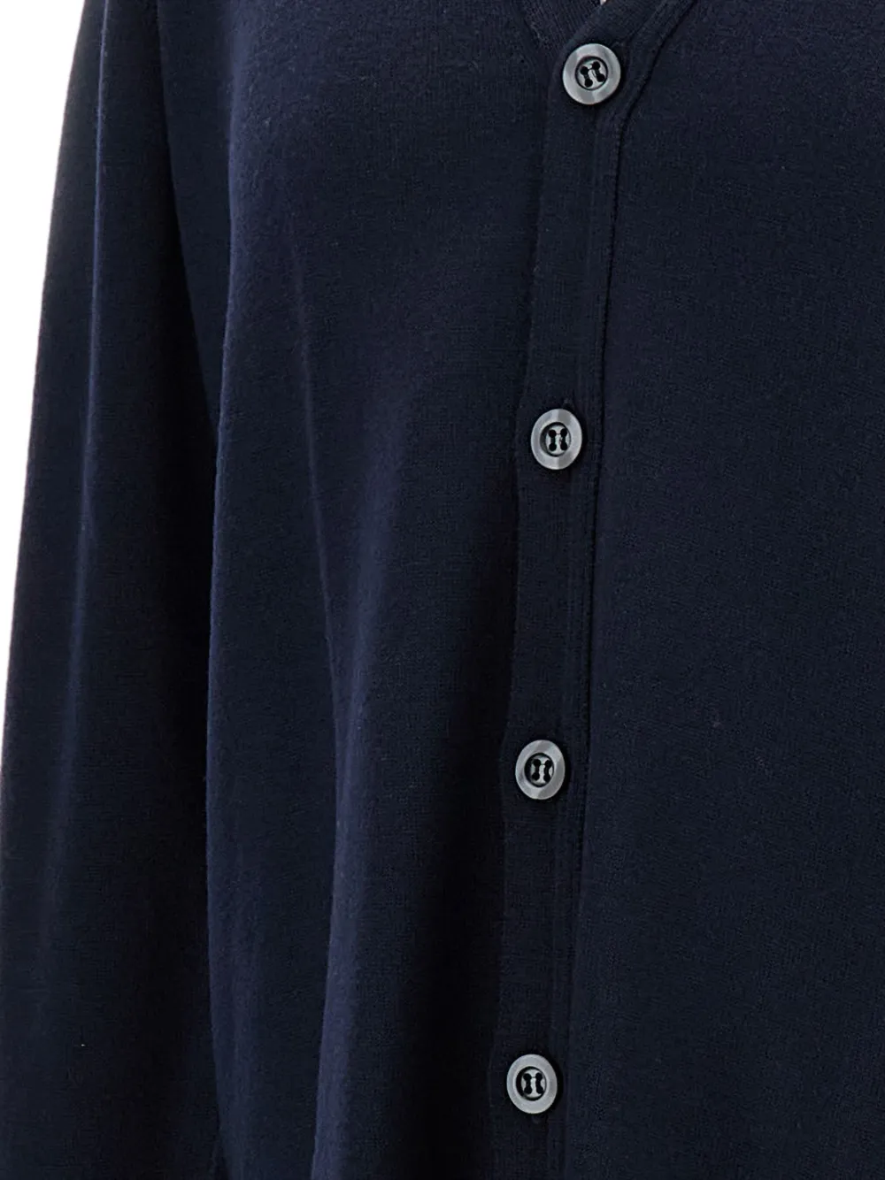 John Smedley Burley vest met V-hals en knopen Blauw