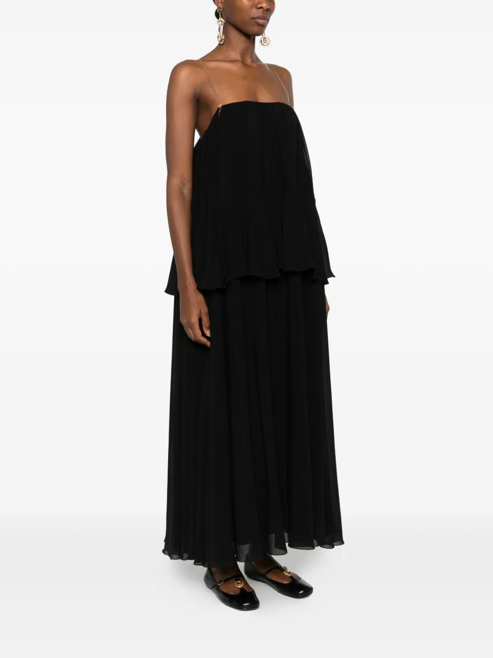  Chloé Open-back Maxi Dress - Black 