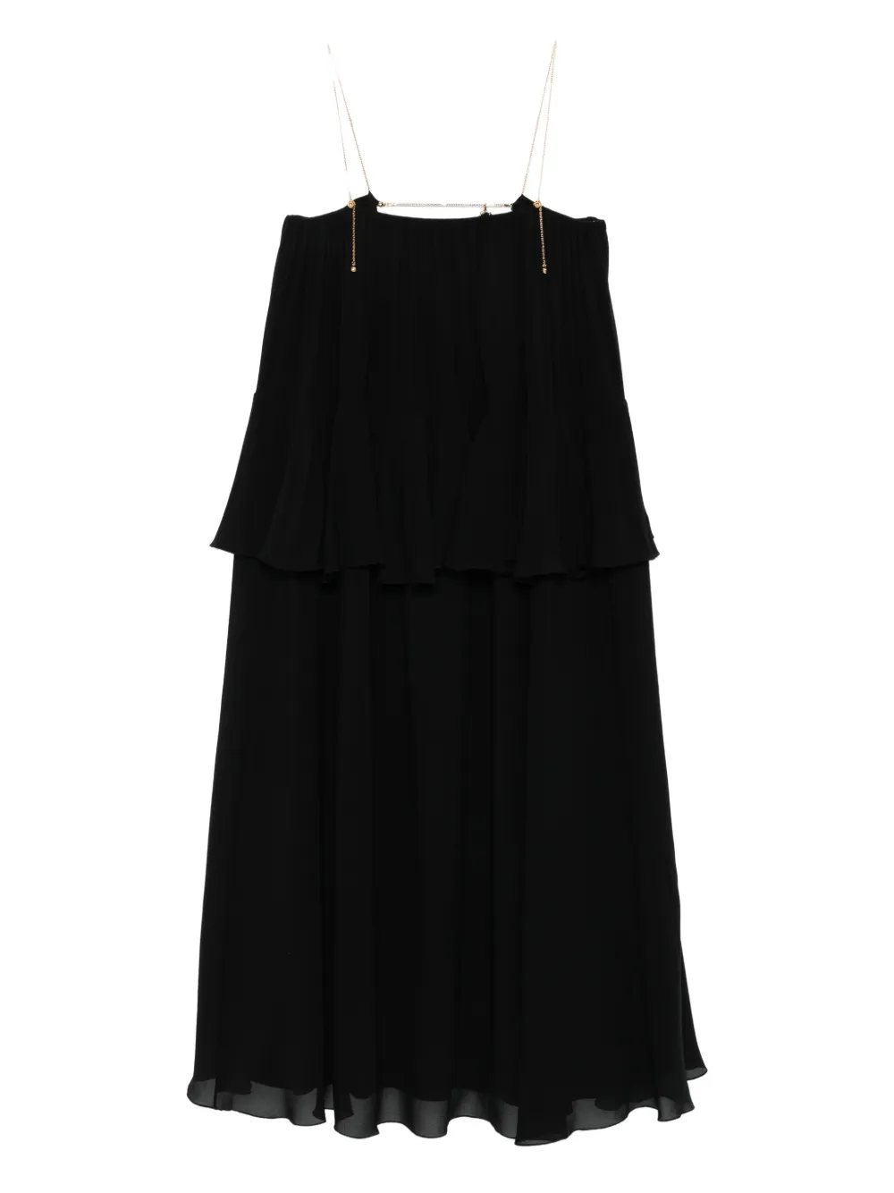 Chloé open-back maxi dress - Nero