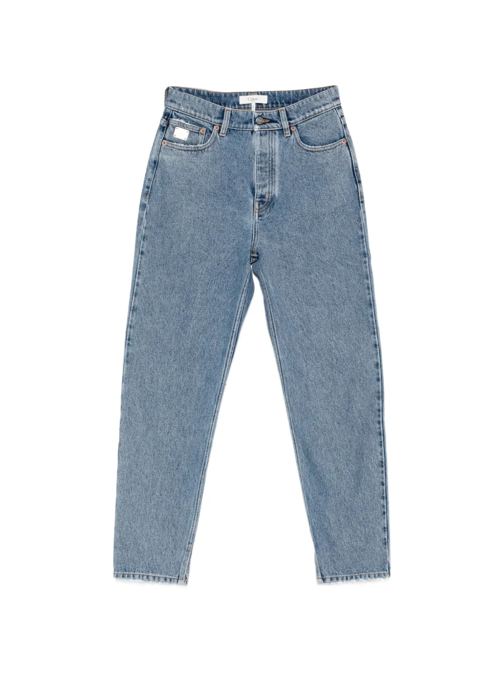 Chloé high-waisted tapered jeans - Blu