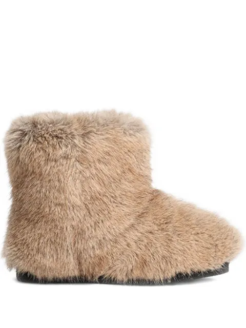 STAND STUDIO Zoe faux-fur ankle boots