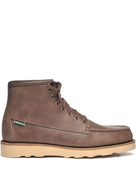 Sebago lace-up leather boots