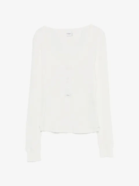Chloé scoop-neck Henley T-shirt