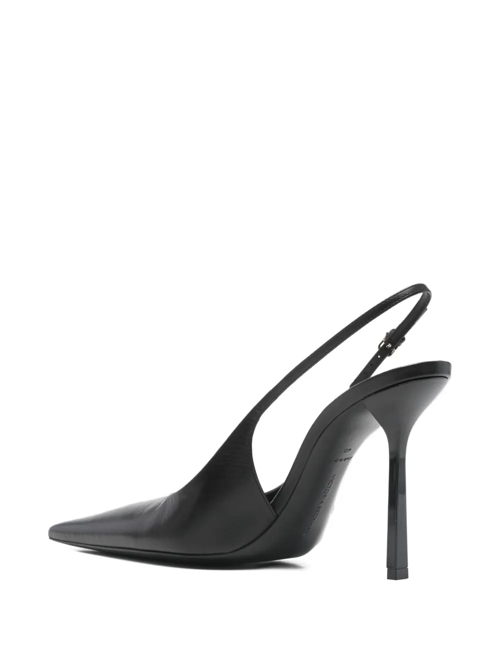 Victoria Beckham leather slingback pumps Zwart