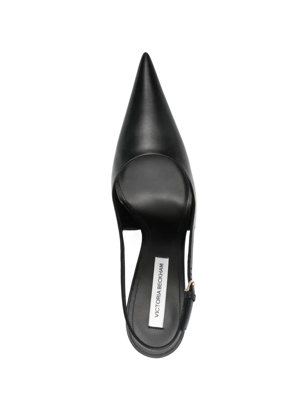 Victoria Beckham leather slingback pumps Zwart