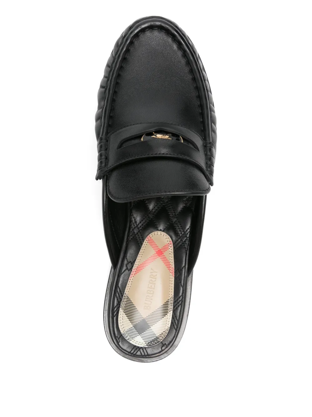 Burberry Cadet leren muiltjes Zwart