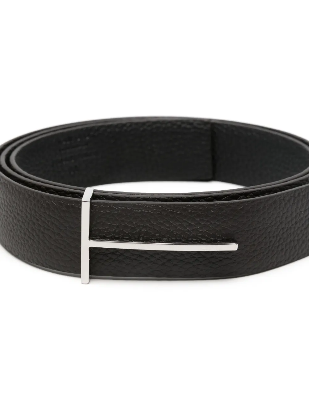 TOM FORD Omkeerbare leren riem met T-gesp Bruin