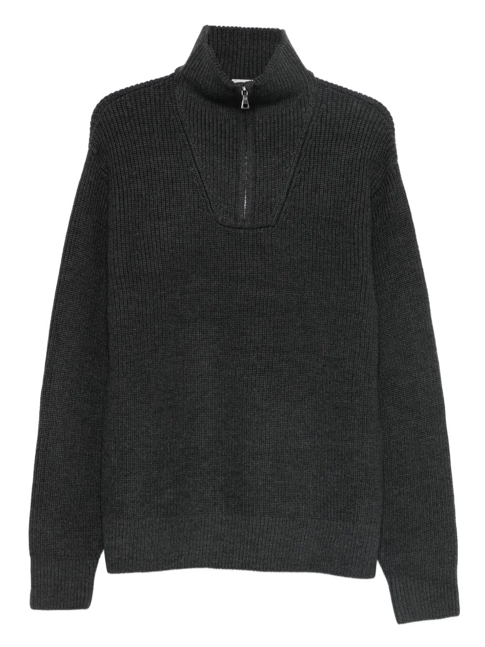 Officine Generale half-zip sweater | Grey | Image 1