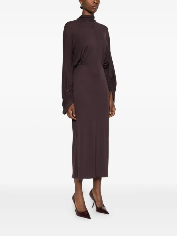 dress lavern midi brown product info and reviews Laverne Sheath Sleeveless Midi Dress