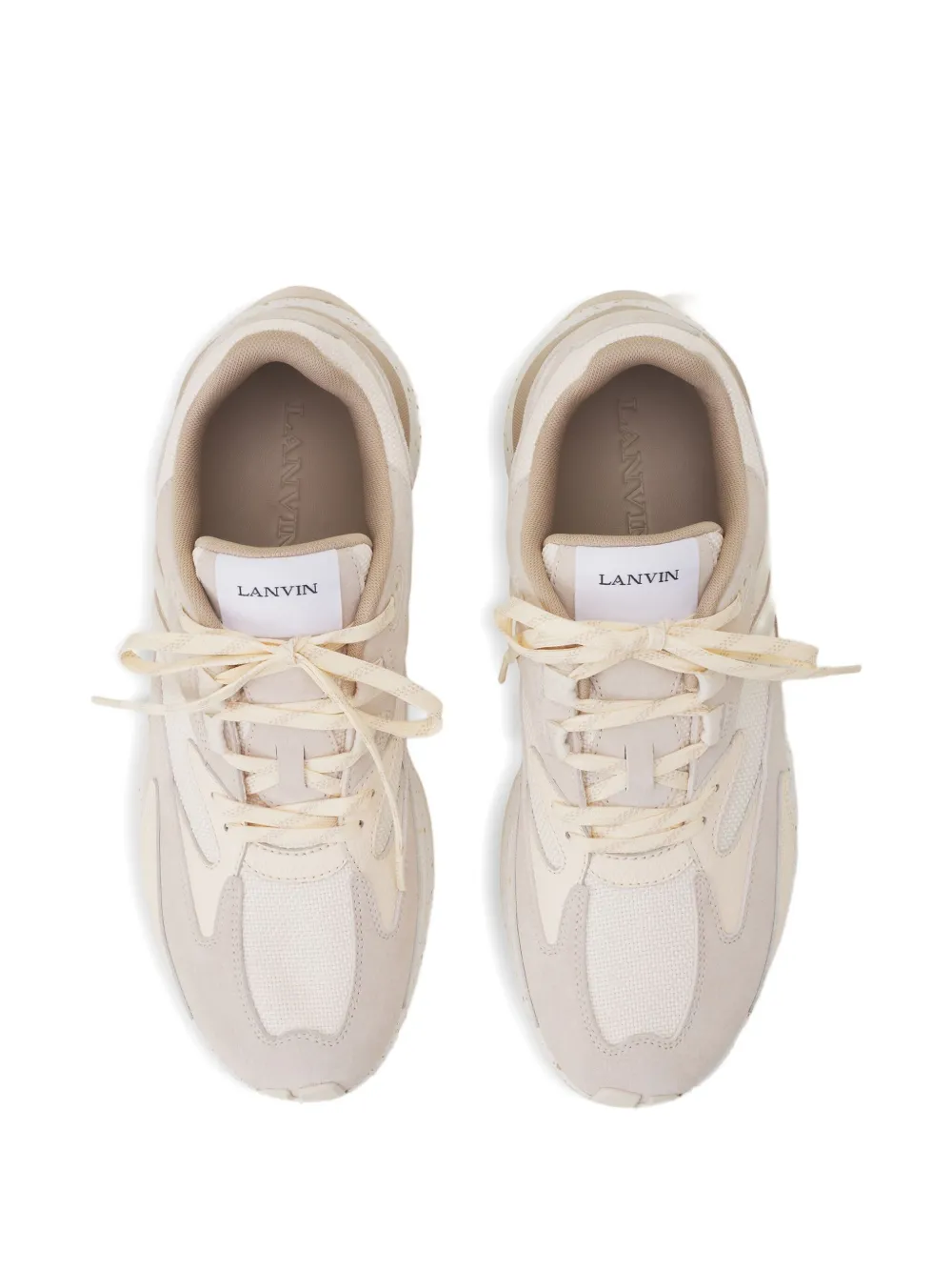 Lanvin JLA sneakers met vlakken Beige