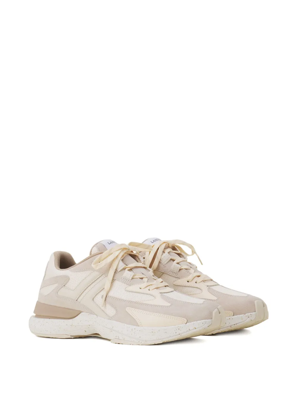 Lanvin JLA sneakers met vlakken Beige