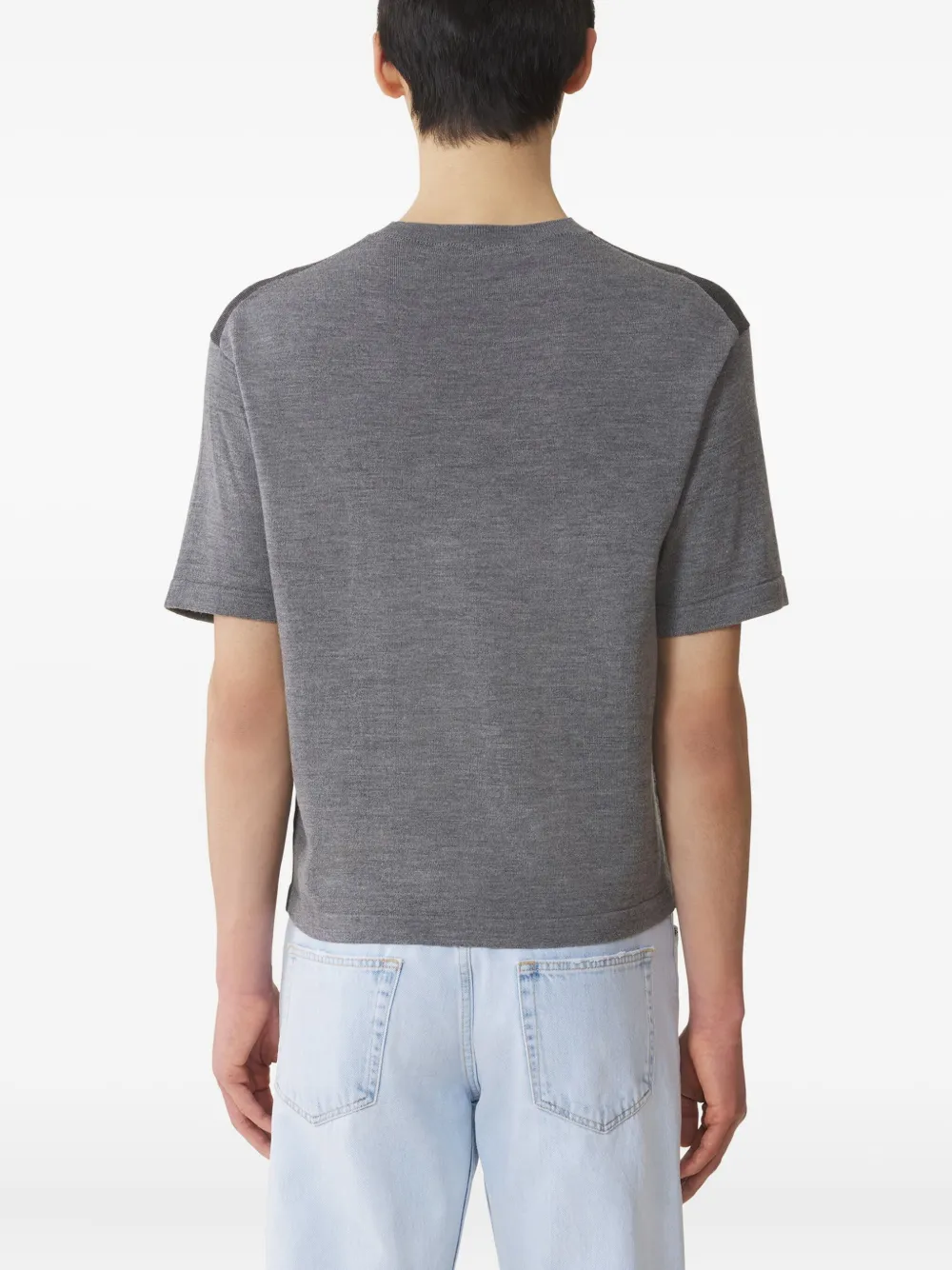 Lanvin T-shirt met ronde hals Grijs