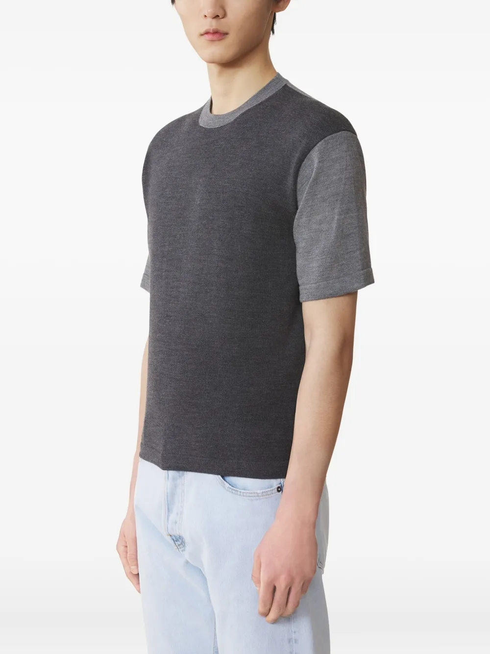 Lanvin T-shirt met ronde hals Grijs