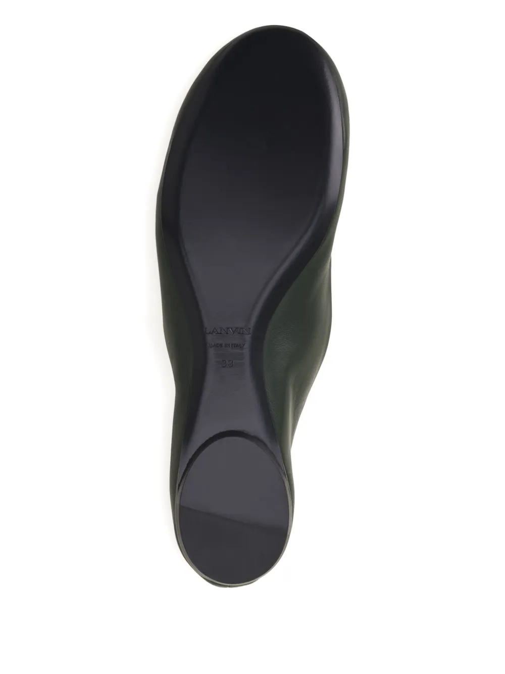 Lanvin Leren ballerina's Groen