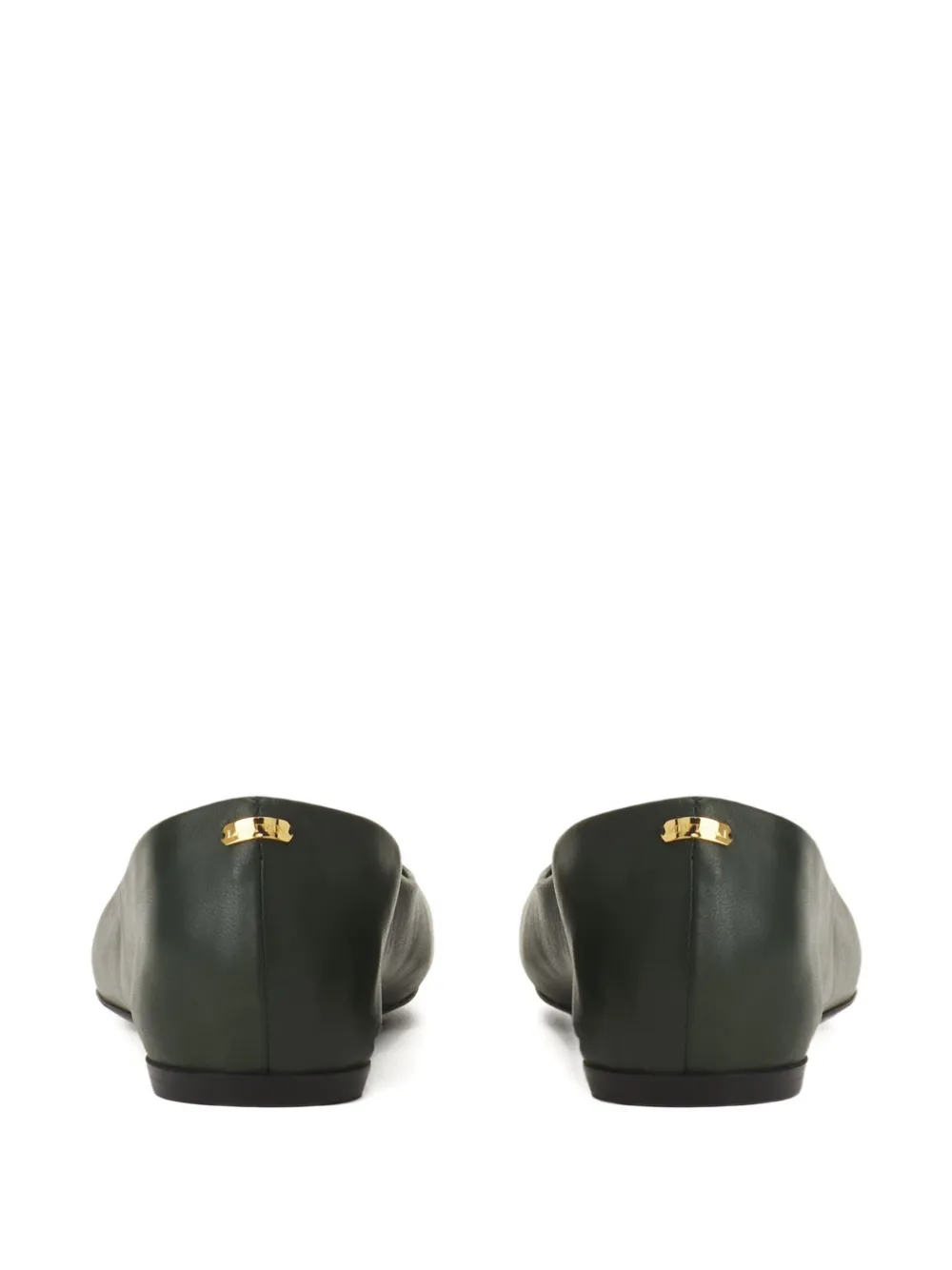 Lanvin Leren ballerina's Groen