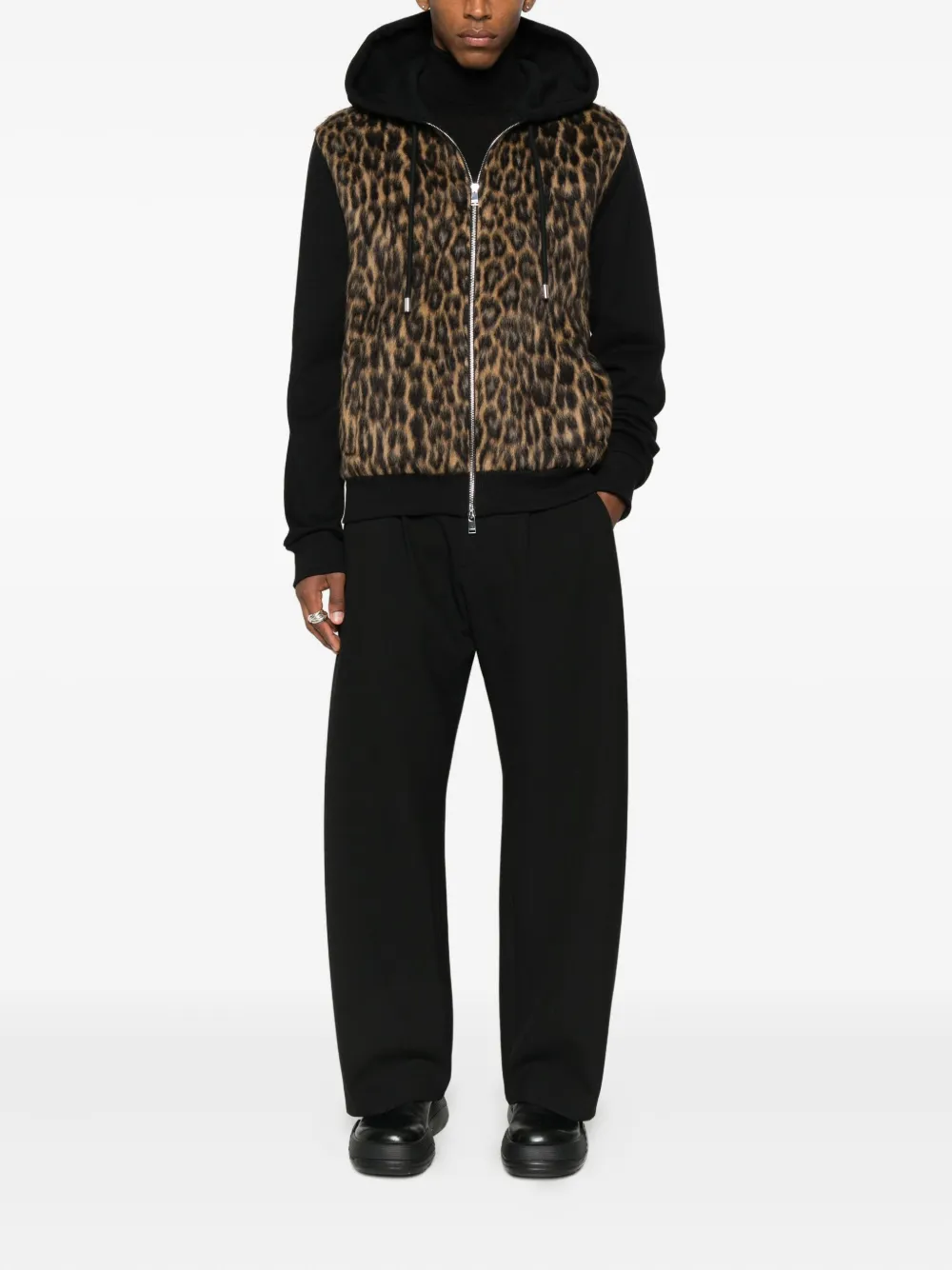 Lanvin animal-pattern zip hoodie | Hoodies | Image 2