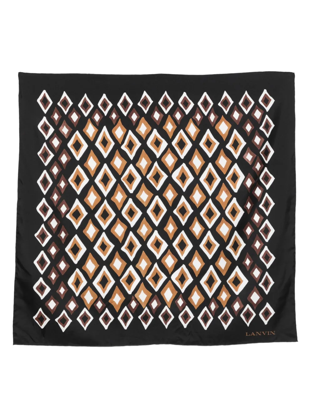 Lanvin diamond-print scarf - Nero