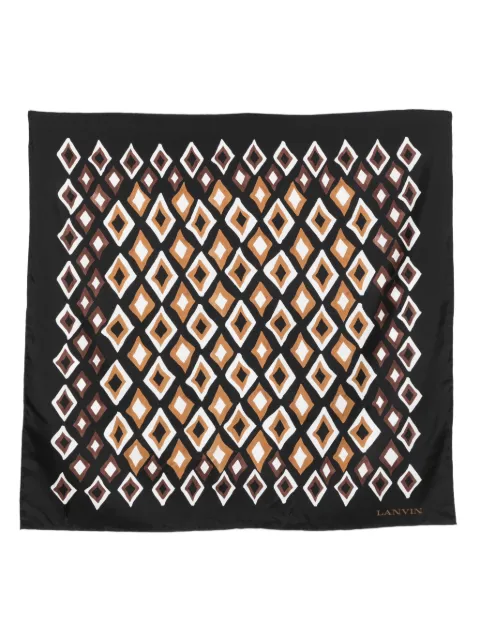 Lanvin diamond-print scarf