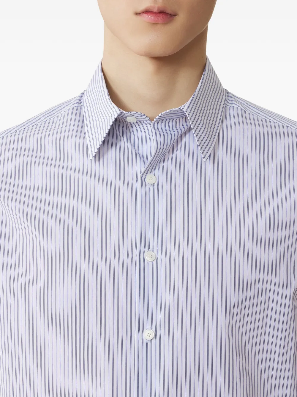 Lanvin Gestreept overhemd Blauw