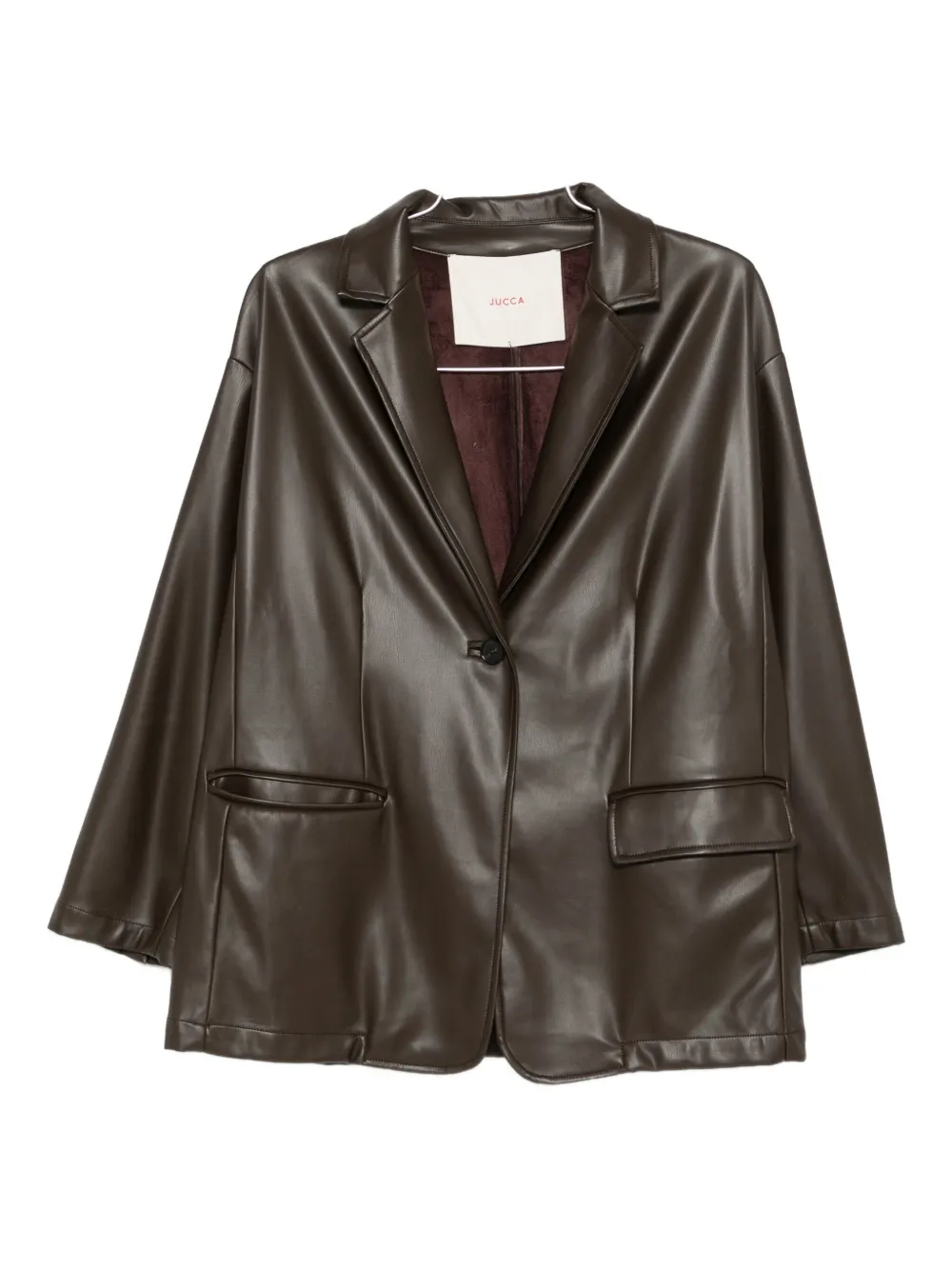 Jucca Single-button Blazer In Brown