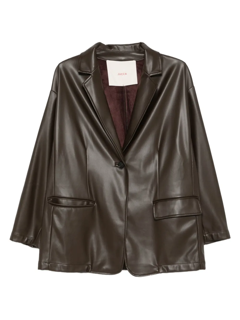 jucca approved single-button blazer | Brown | Image 1