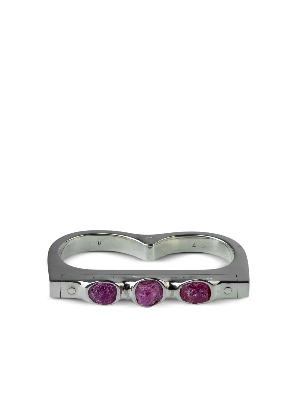 Parts of Four sterling silver ruby double ring | Men | Image 2