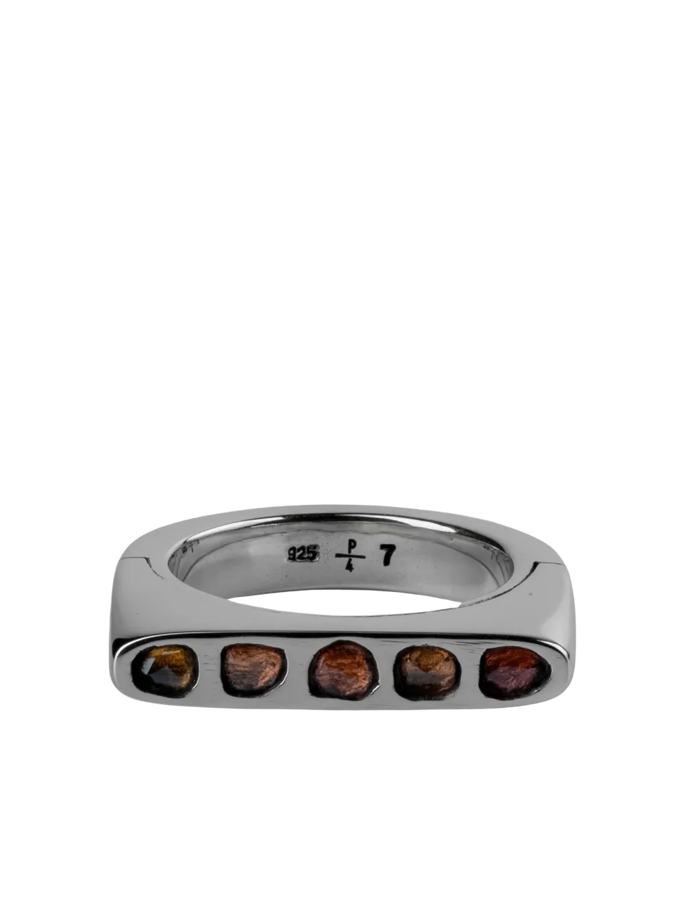 Parts of Four Anello in argento sterling con zaffiro