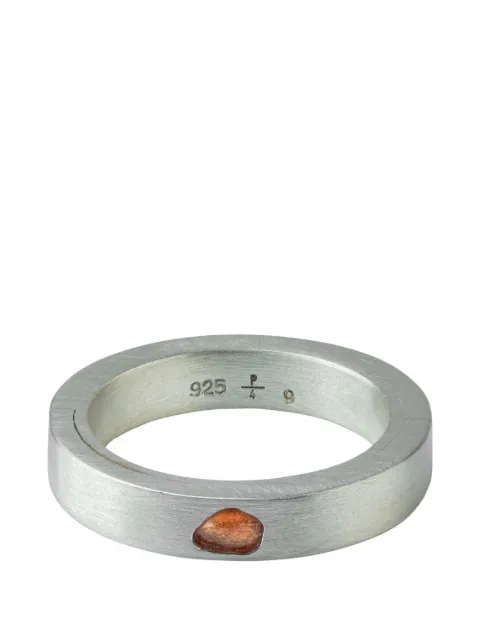 Parts of Four sterling silver Sistema sapphire ring